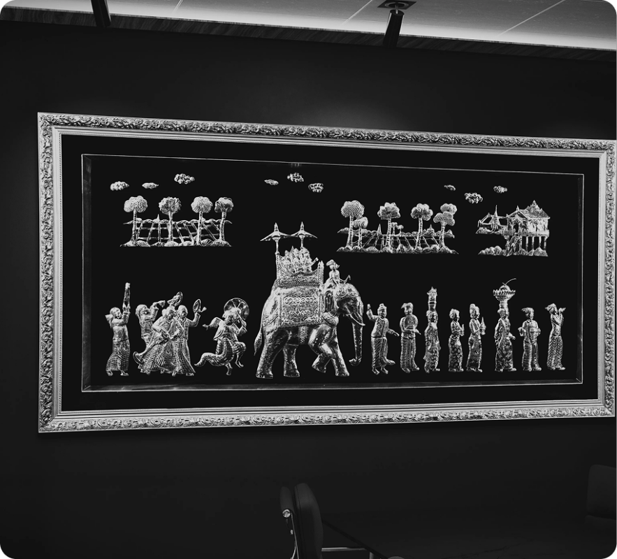 Burmese silver art